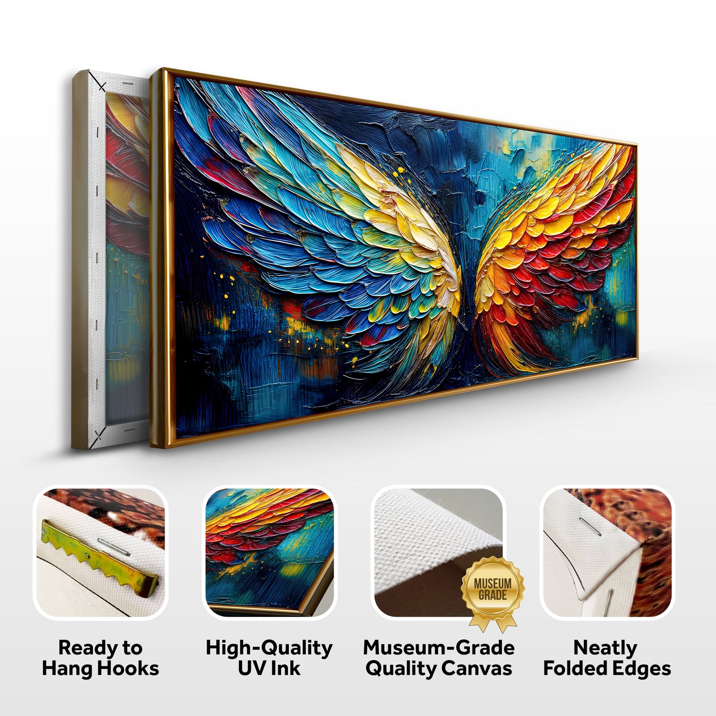 Wings of Fire Impasto Wall Art