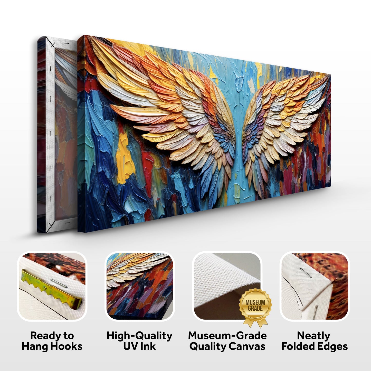 Wings of Hope Impasto Wall Art