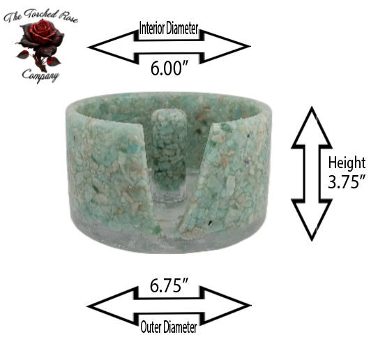 Large Paper Towel Holder - Amazonite