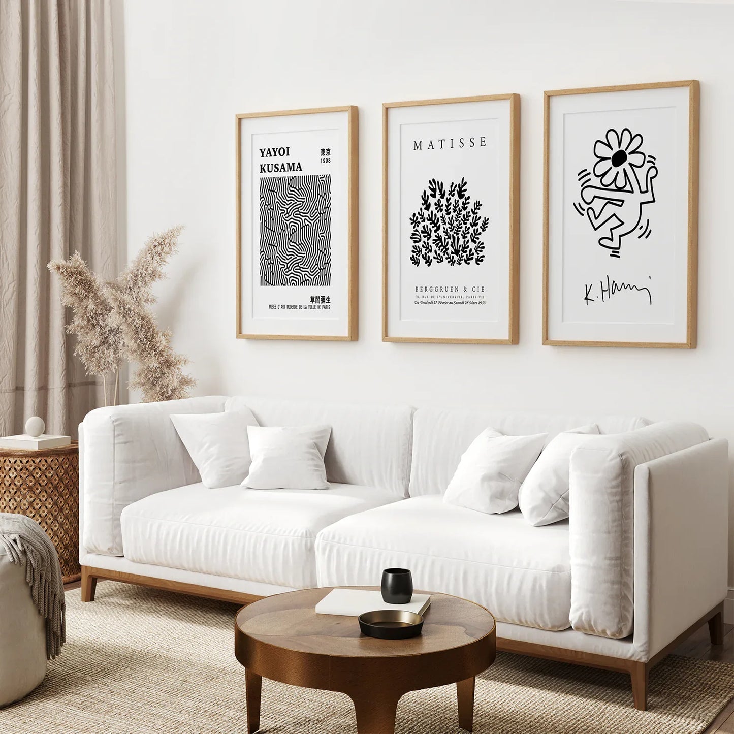 Black and White Matisse Art Set of 3 Posters