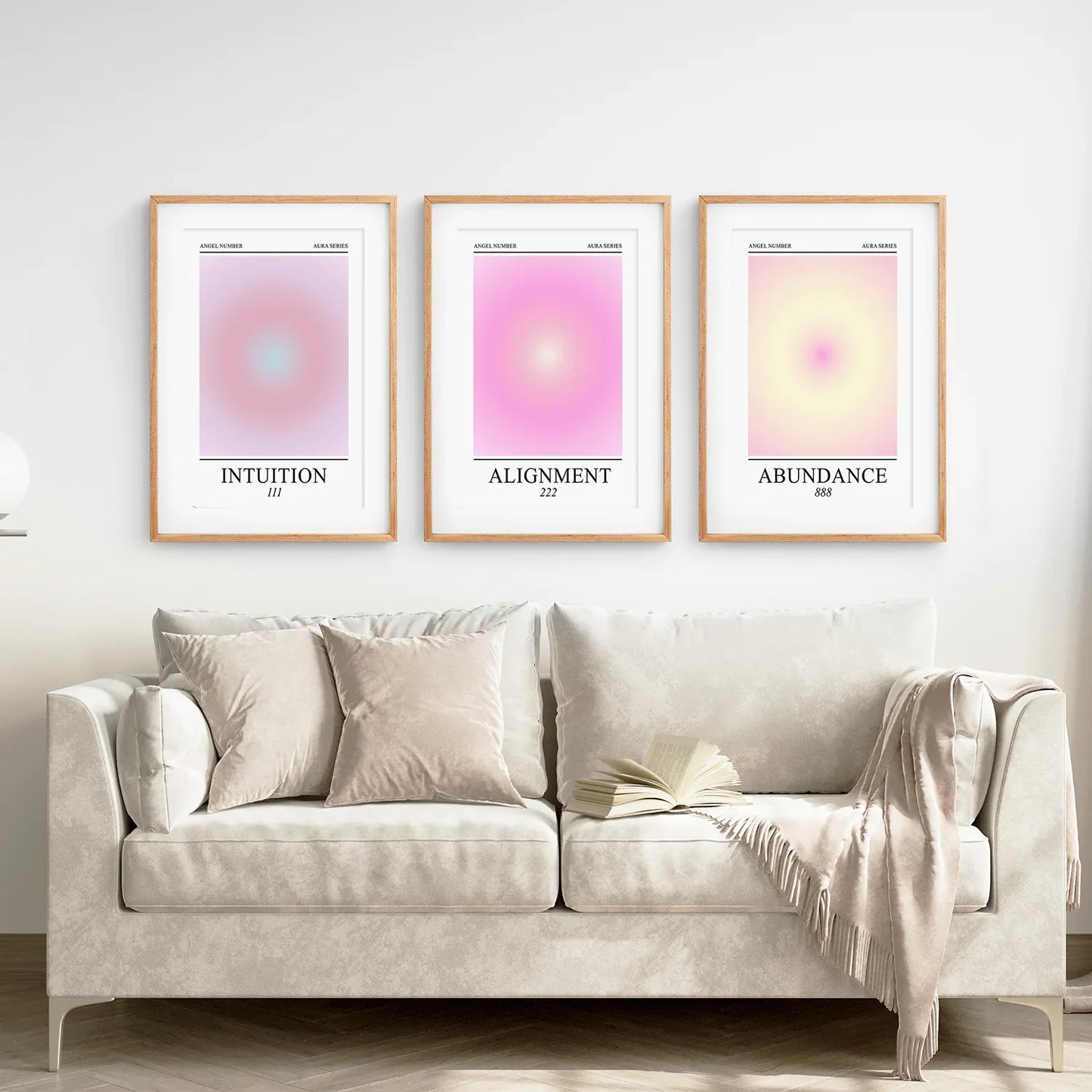 Aura Energy Spiritual Gradient Wall Art Set