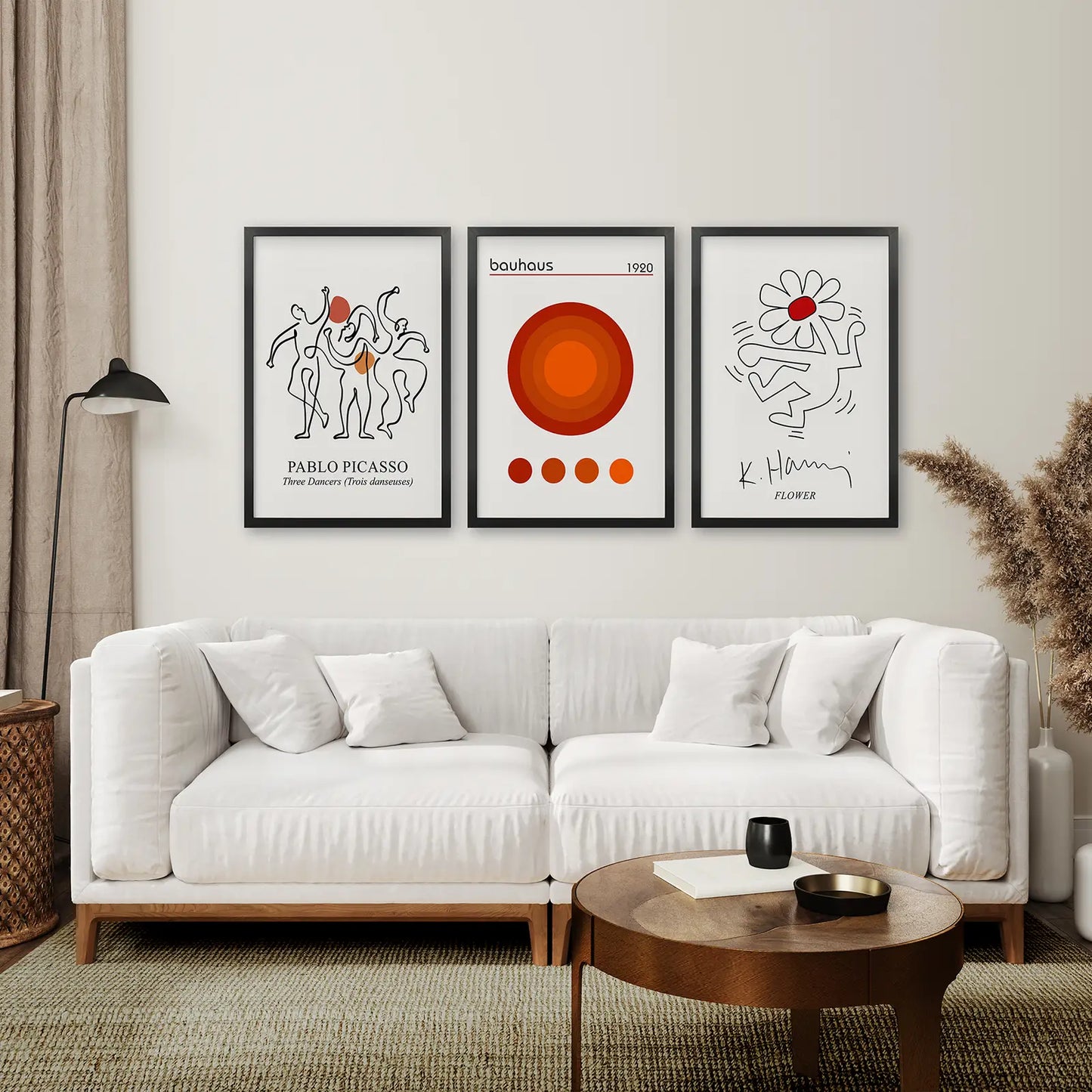 Abstract Picasso Wall Art Set of 3 Poster