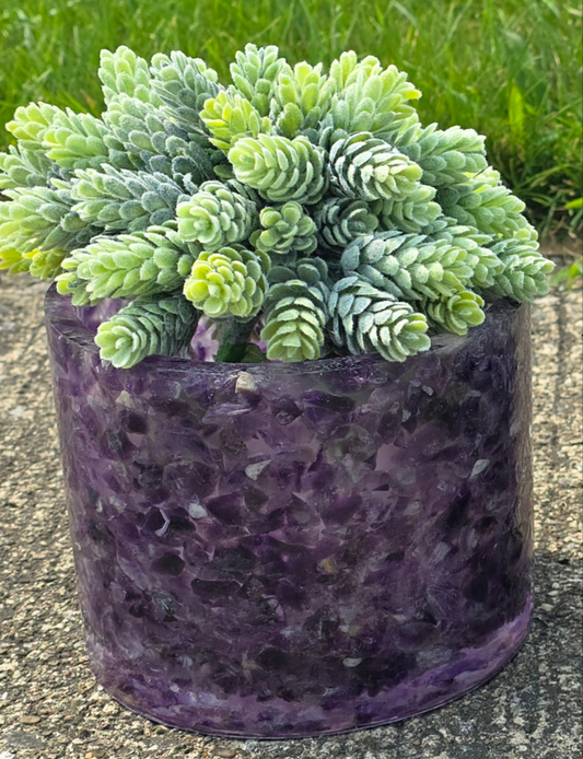 Amethyst Planter 5.9"