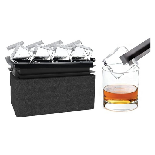 Crystal Clear Ice Cube Maker Mold - Eight 2" Square Ice Cubes