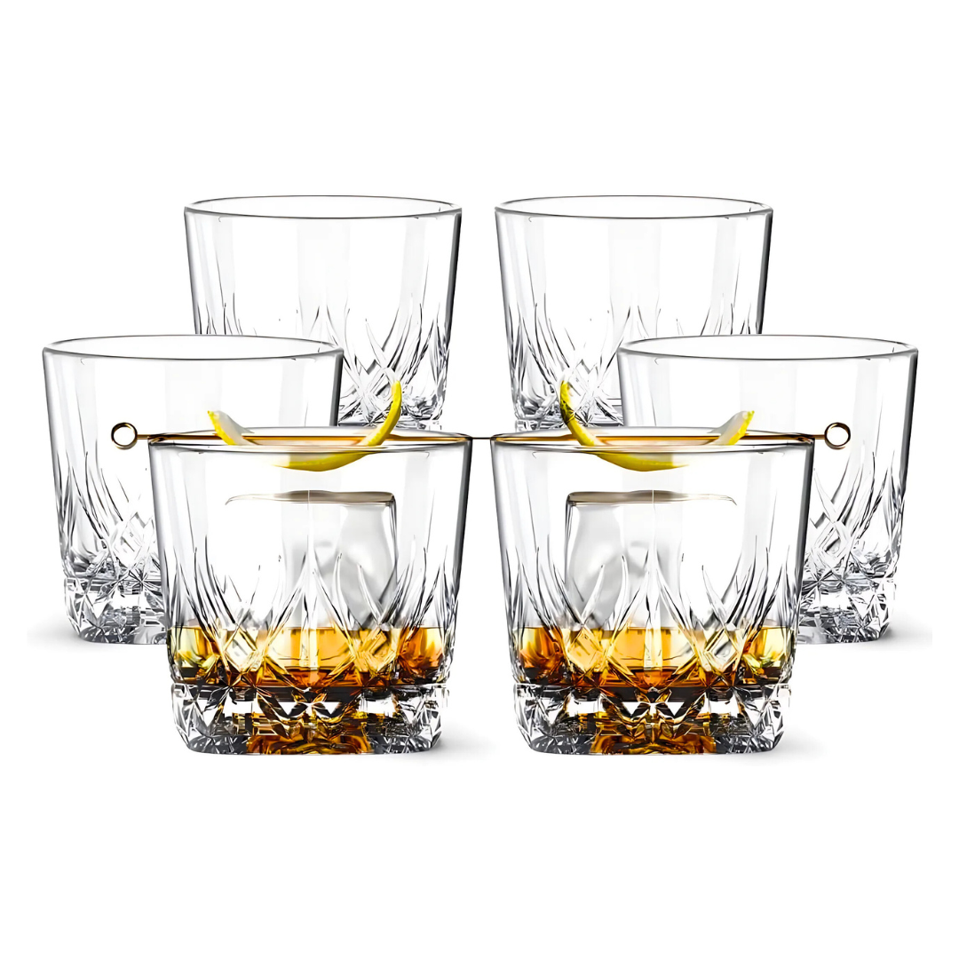 Whiskey Sour Old Fashioned Glasses Tumblers - 12oz - Set of 6