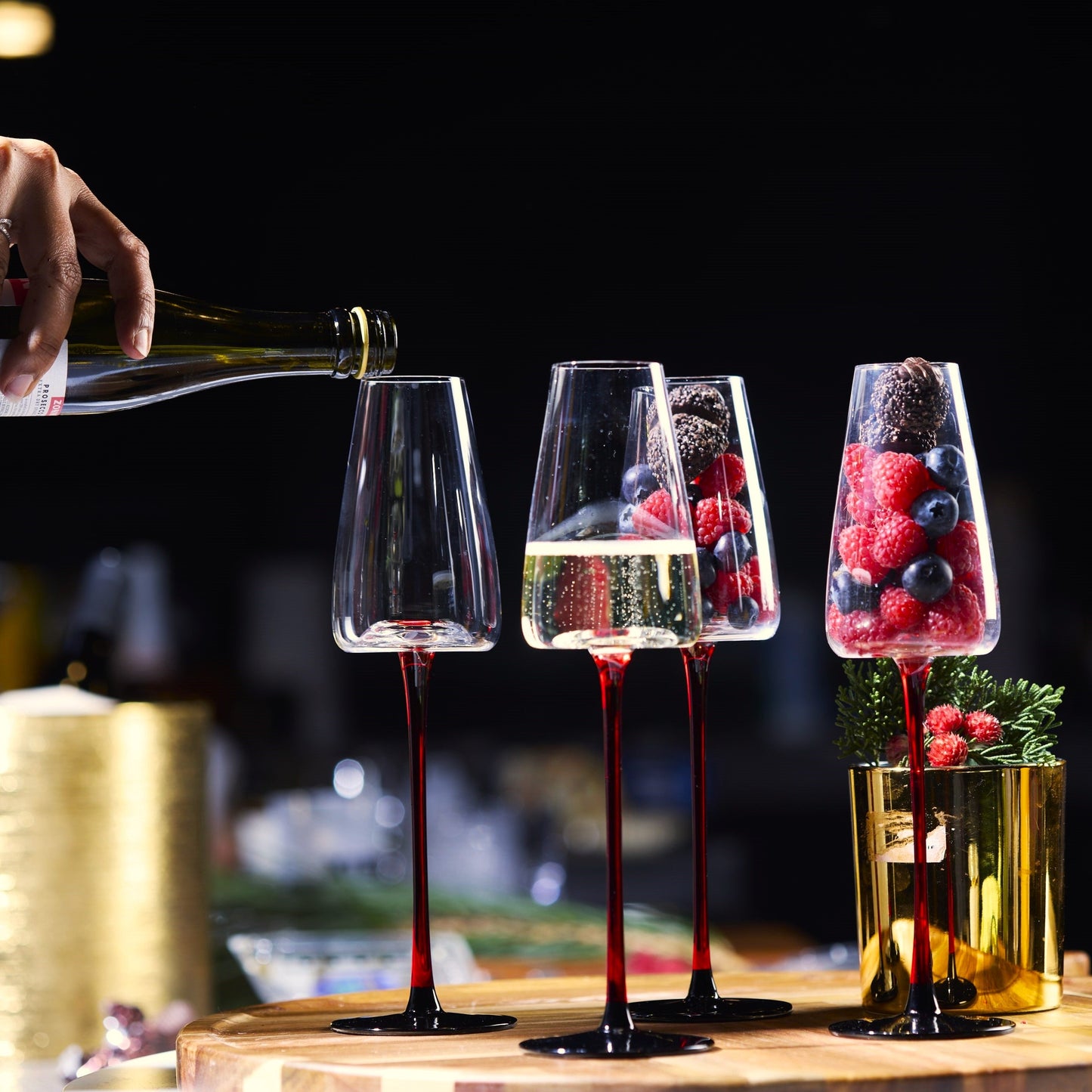 Concave Champagne Glasses - 9oz