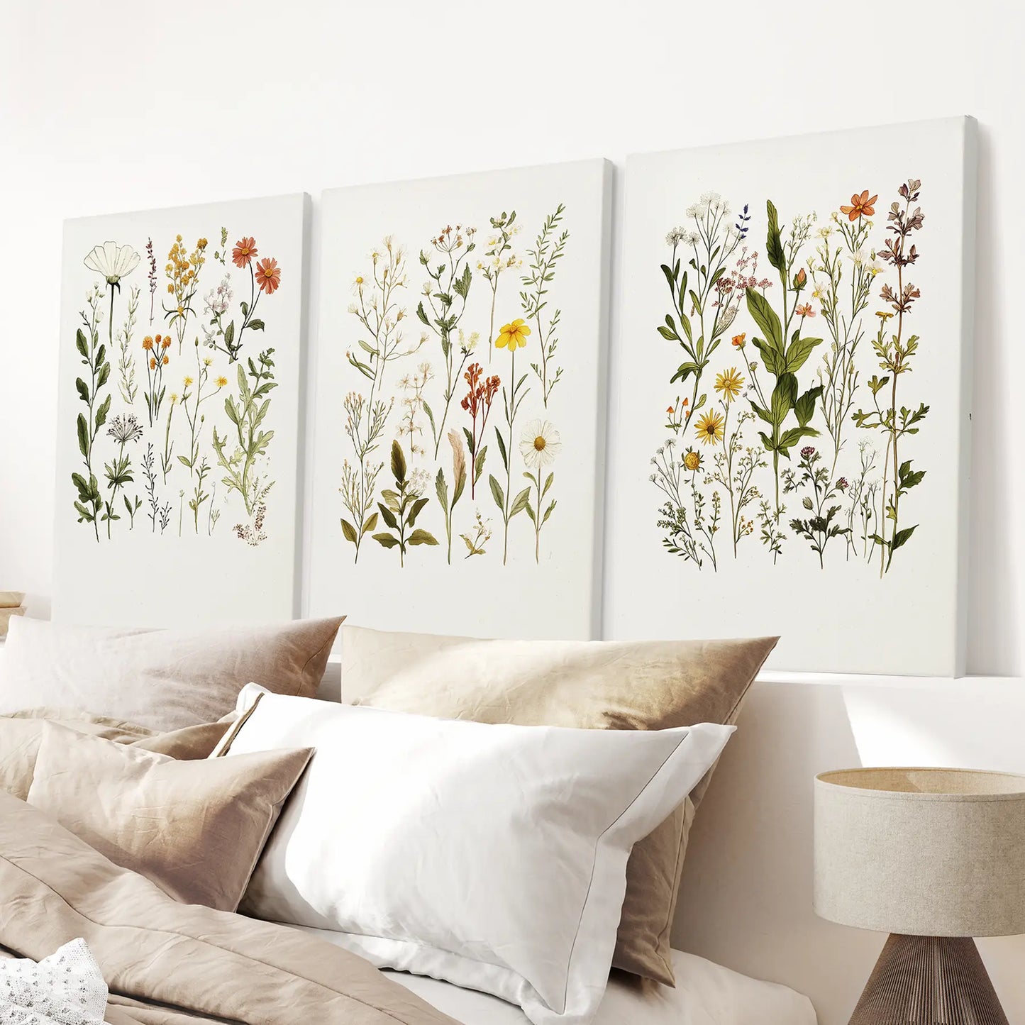 Watercolor Wildflower Floral Nursery Wall Art Set