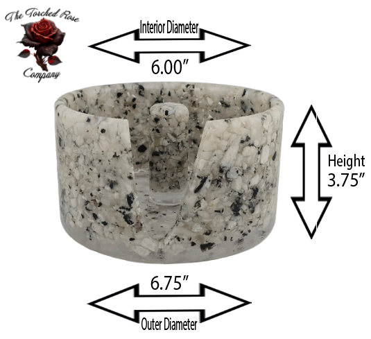 Large Paper Towel Holder - Rainbow Moonstone