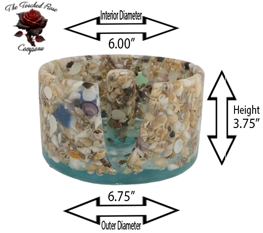 Large Paper Towel Holder - Seashell