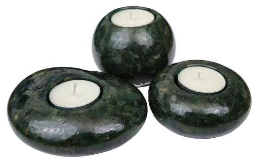 Modern Tea Light Holder Set - Aventurine