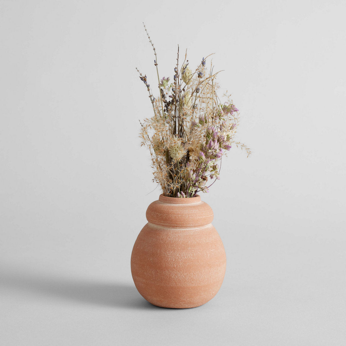 Terra Cotta Bud Vase, Whitewash