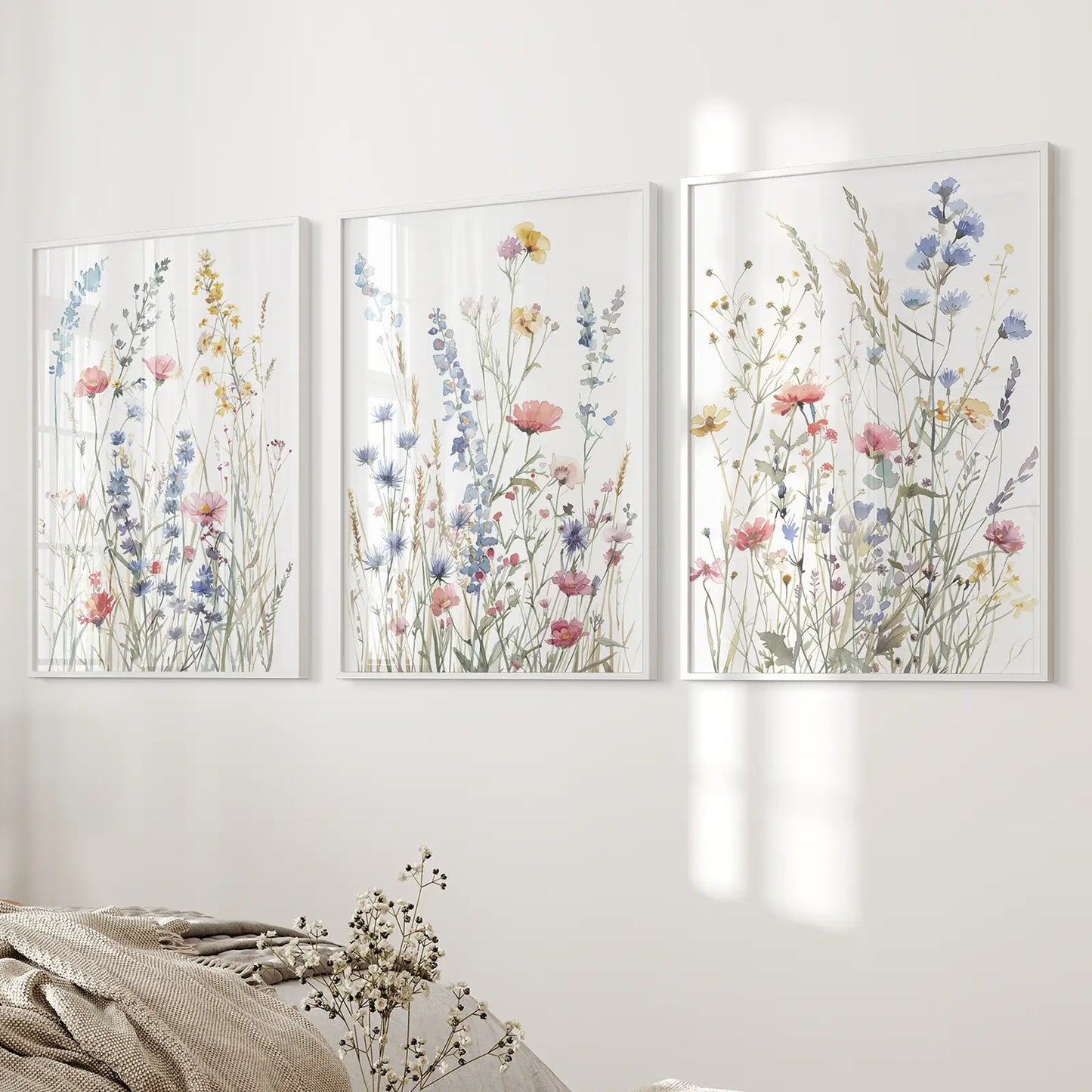 Wildflower Colorful Trendy Wall Art Poster Decor