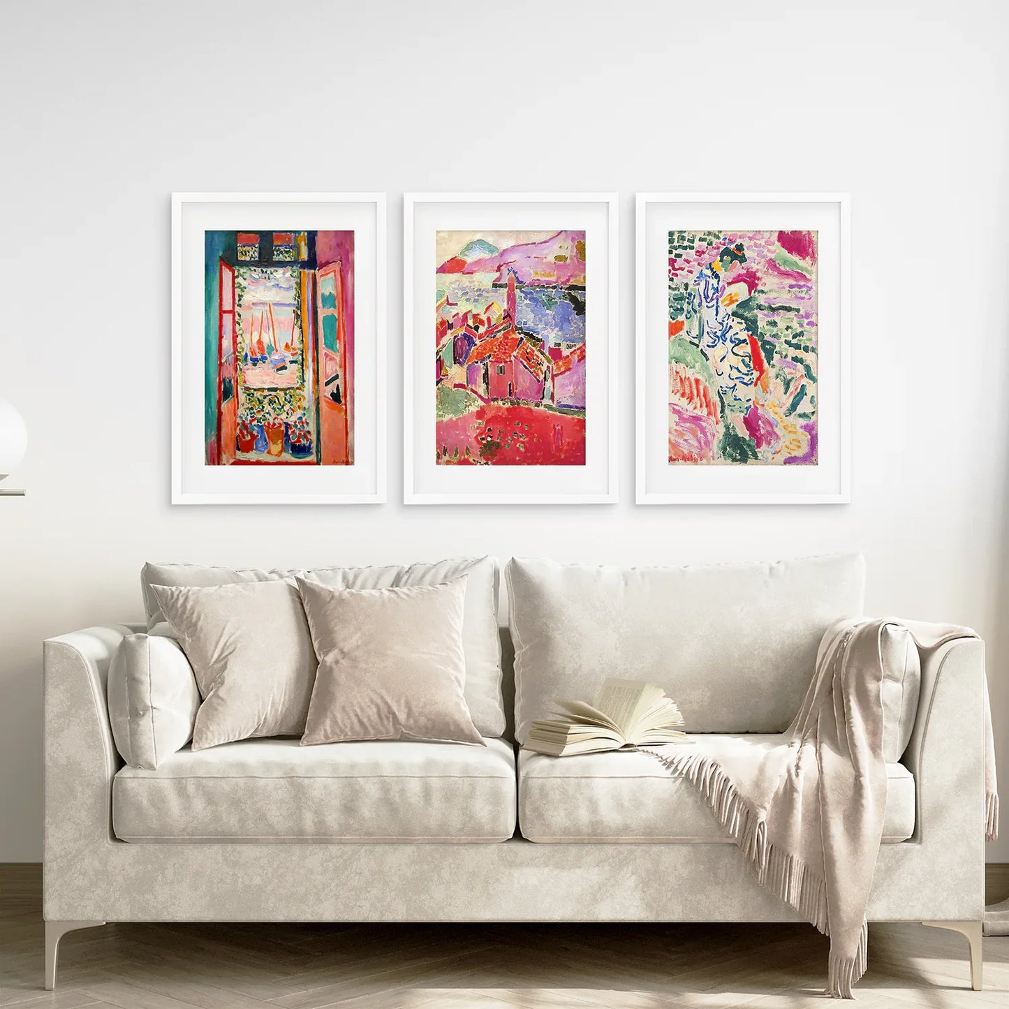 Set of 3 Henri Matisse Posters. Watercolor Landscape