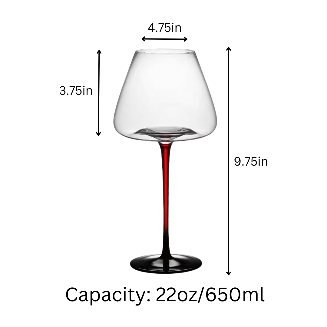 Extra Large Concave Champagne Glasses - 24oz