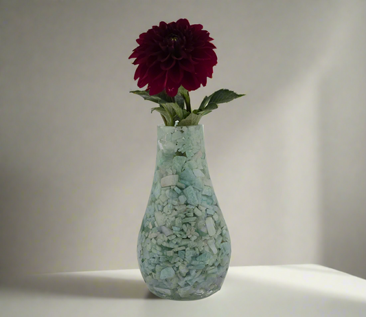 Amazonite Vase 5"