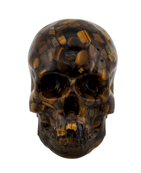 Tiger's Eye Skull