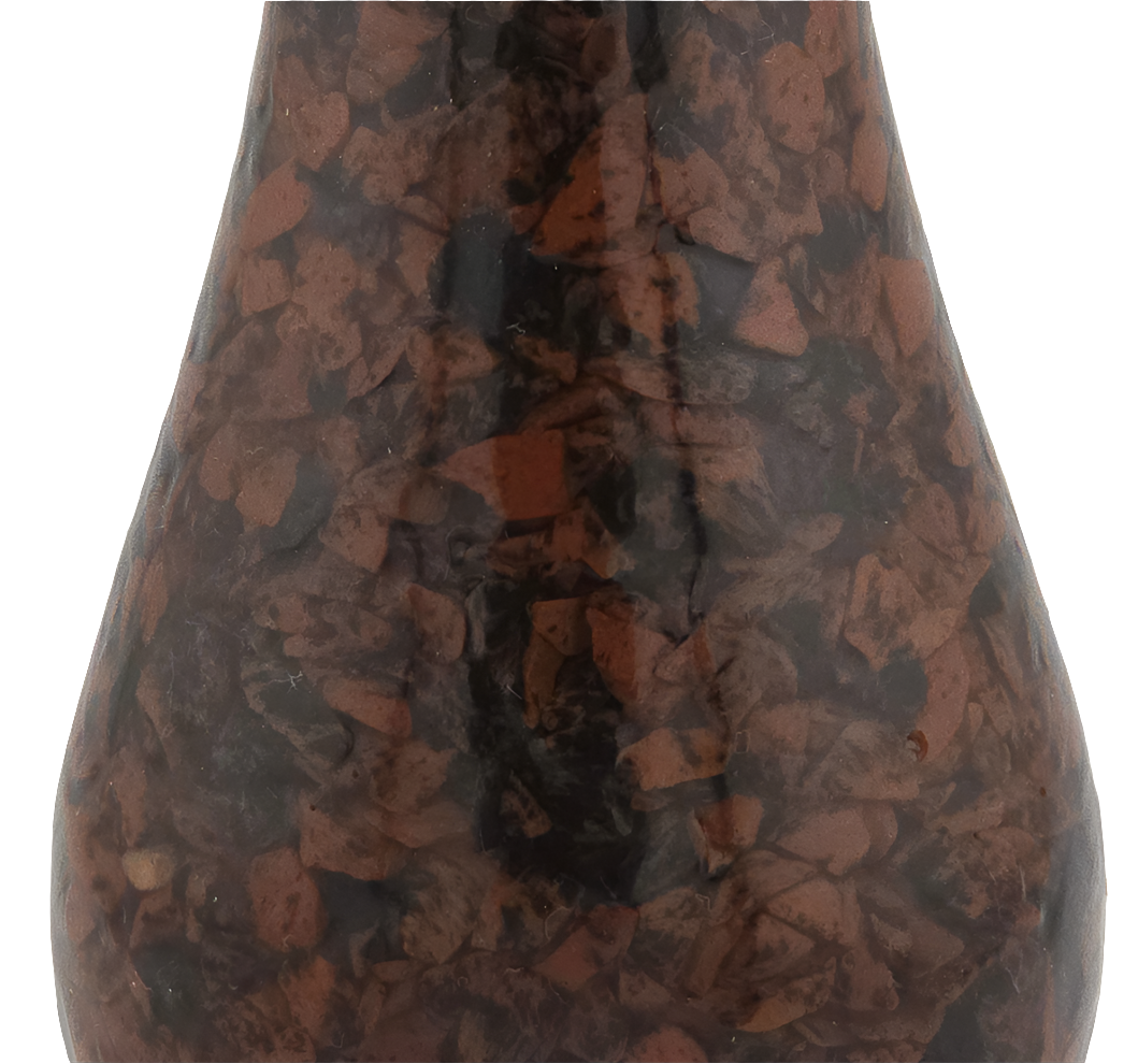 Mahogany Obsidian Vase 5"