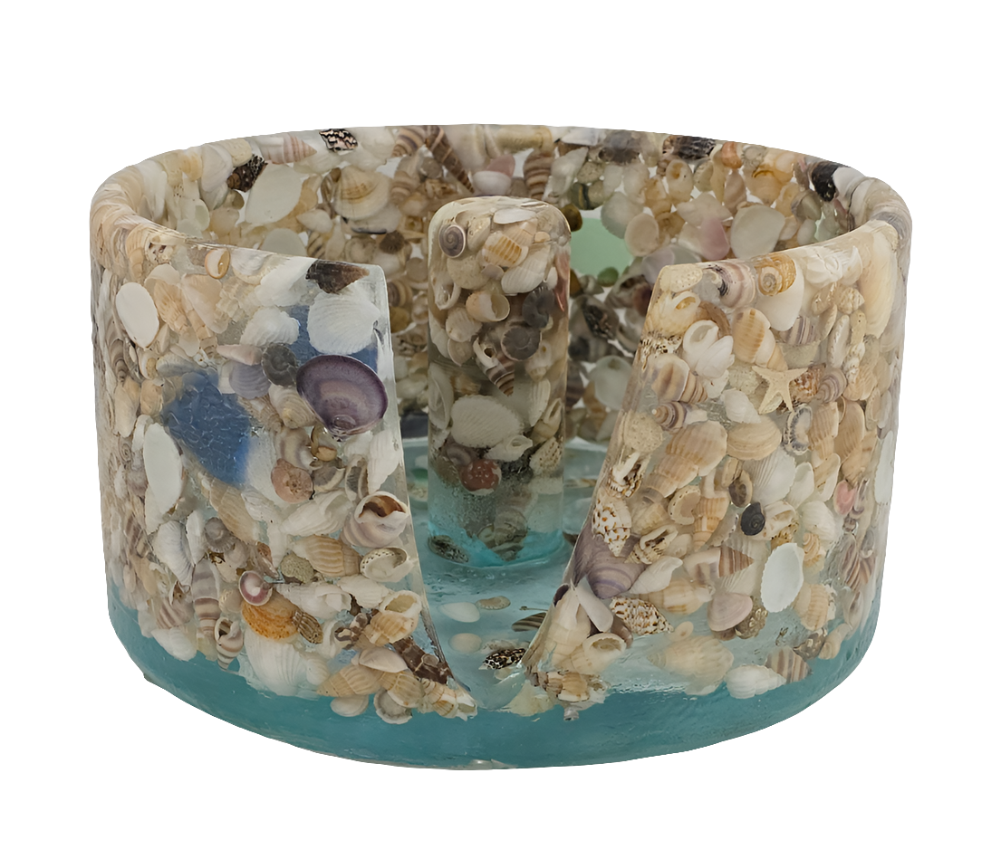 Large Paper Towel Holder - Seashell