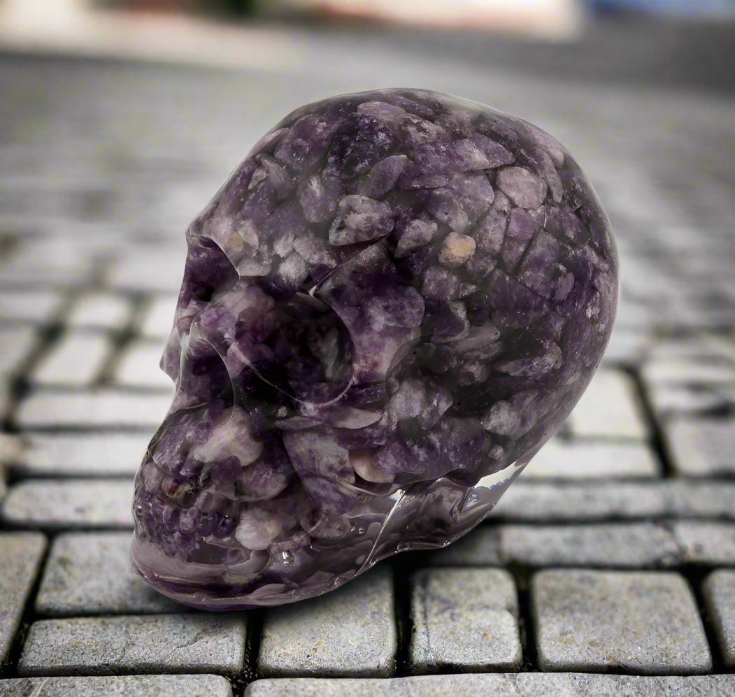 Skull - Lepidolite