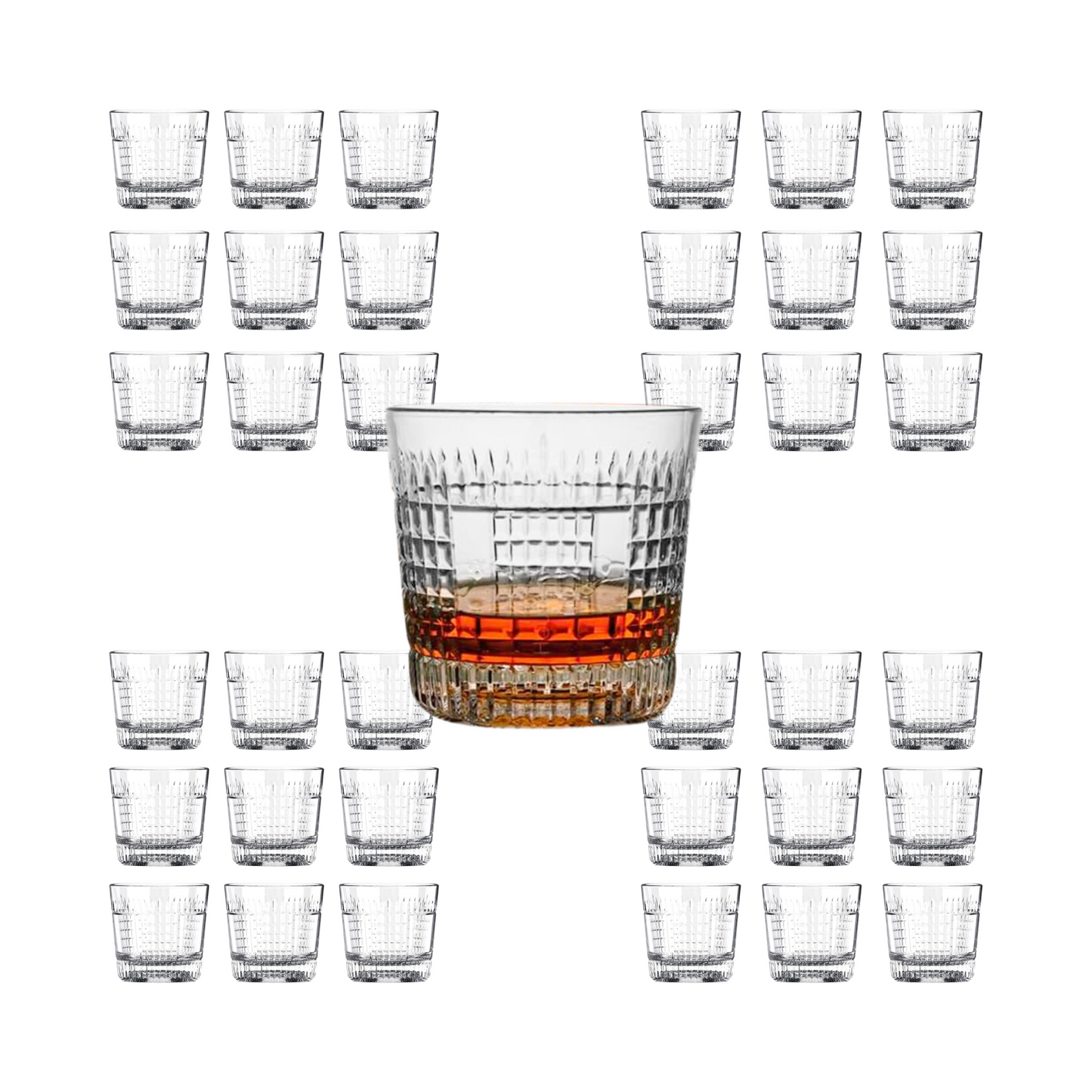 Whiskey Sour Old Fashioned Glasses Tumblers - 12oz - Set of 6