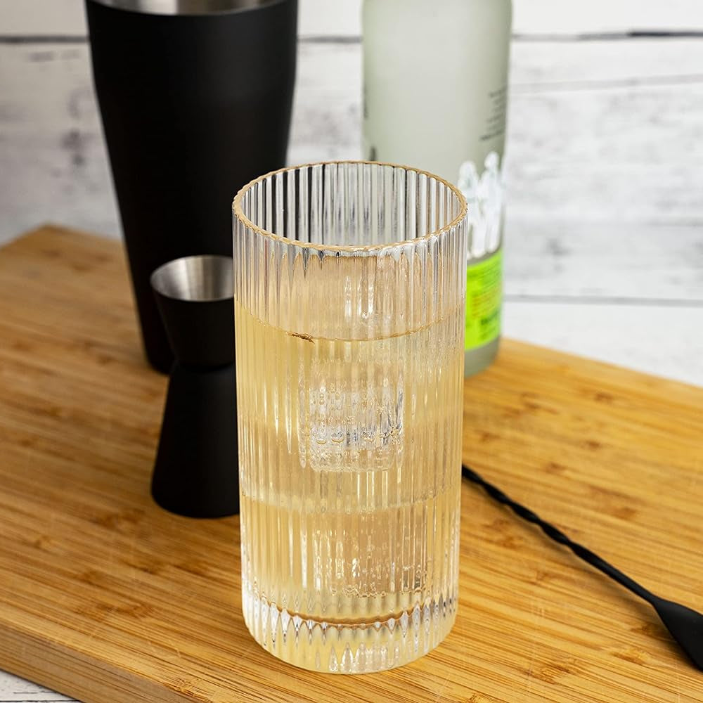 Vintage Straight Line Tumbler -  12oz
