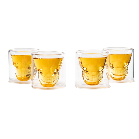 Old Fashioned Skull Glasses 8.5oz