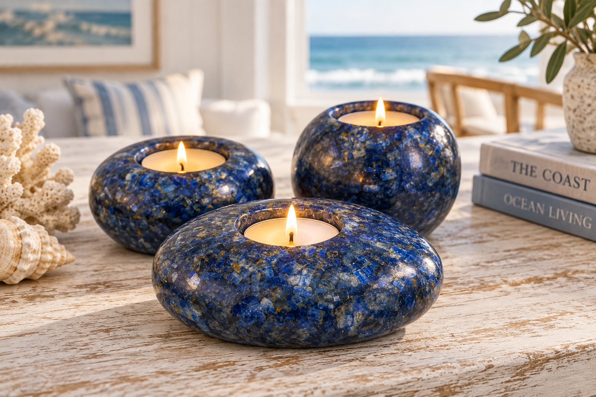 Modern Tea Light Holder Set - Kyanite