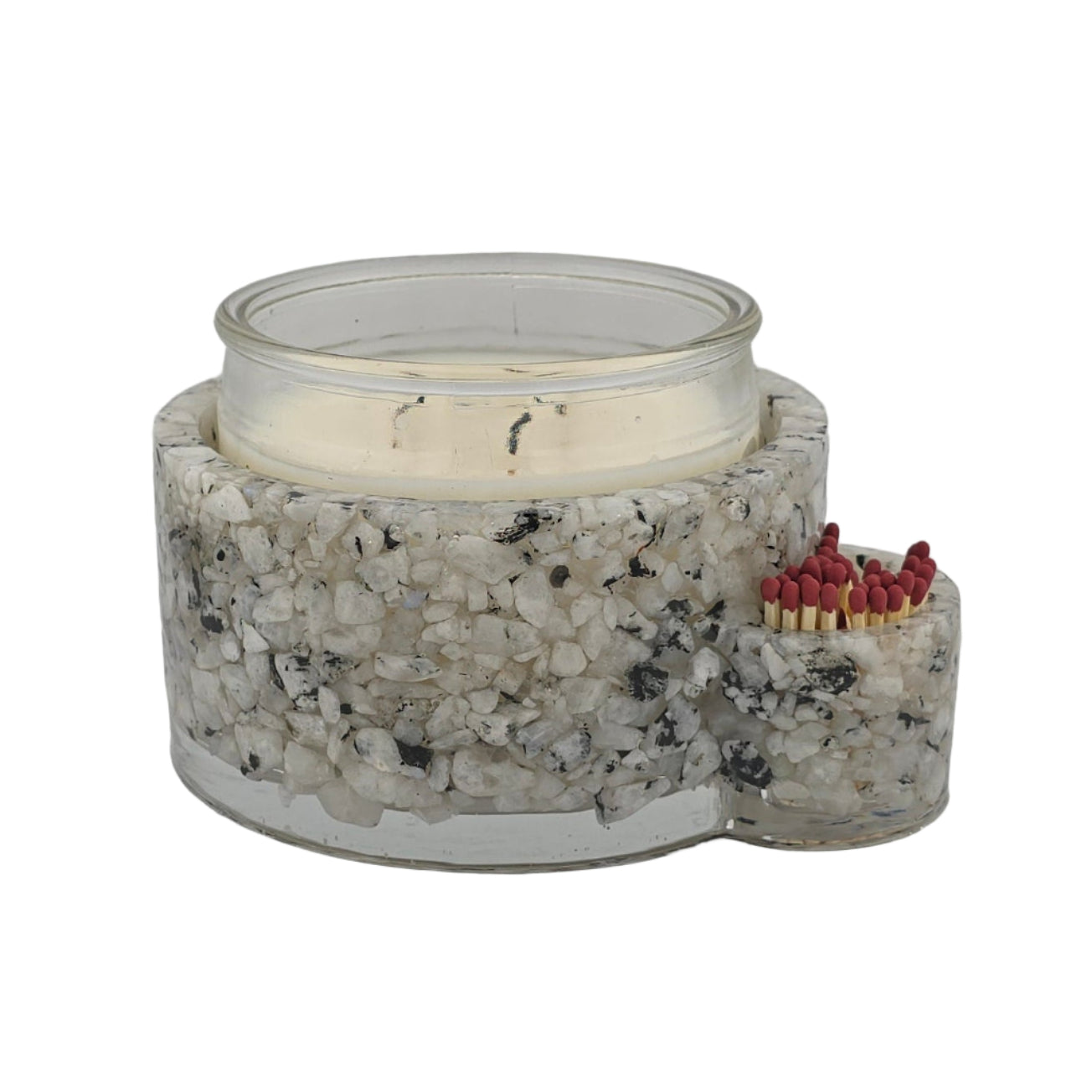 Rainbow Moonstone Candleholder