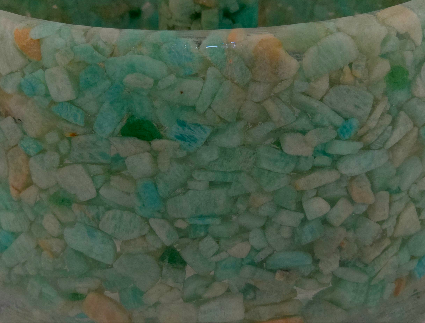 Large Paper Towel Holder - Amazonite