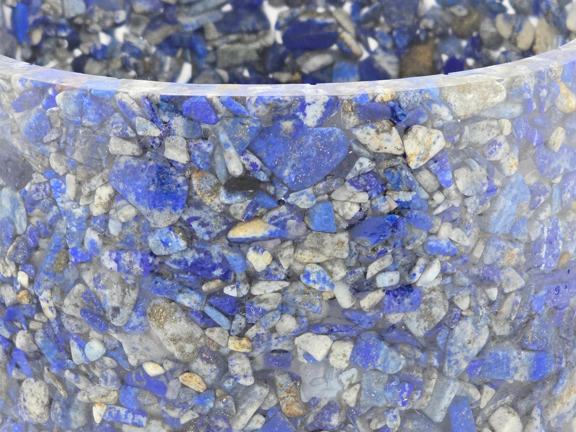 5.9" Lapis Lazuli Planter Close-up