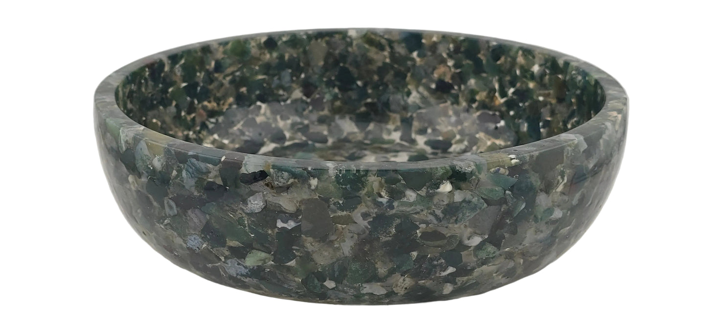 8" Decorative Bowl - Moss Agate