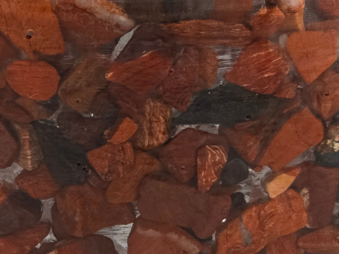 Snakeskin Jasper Paper Towel Holder close-up