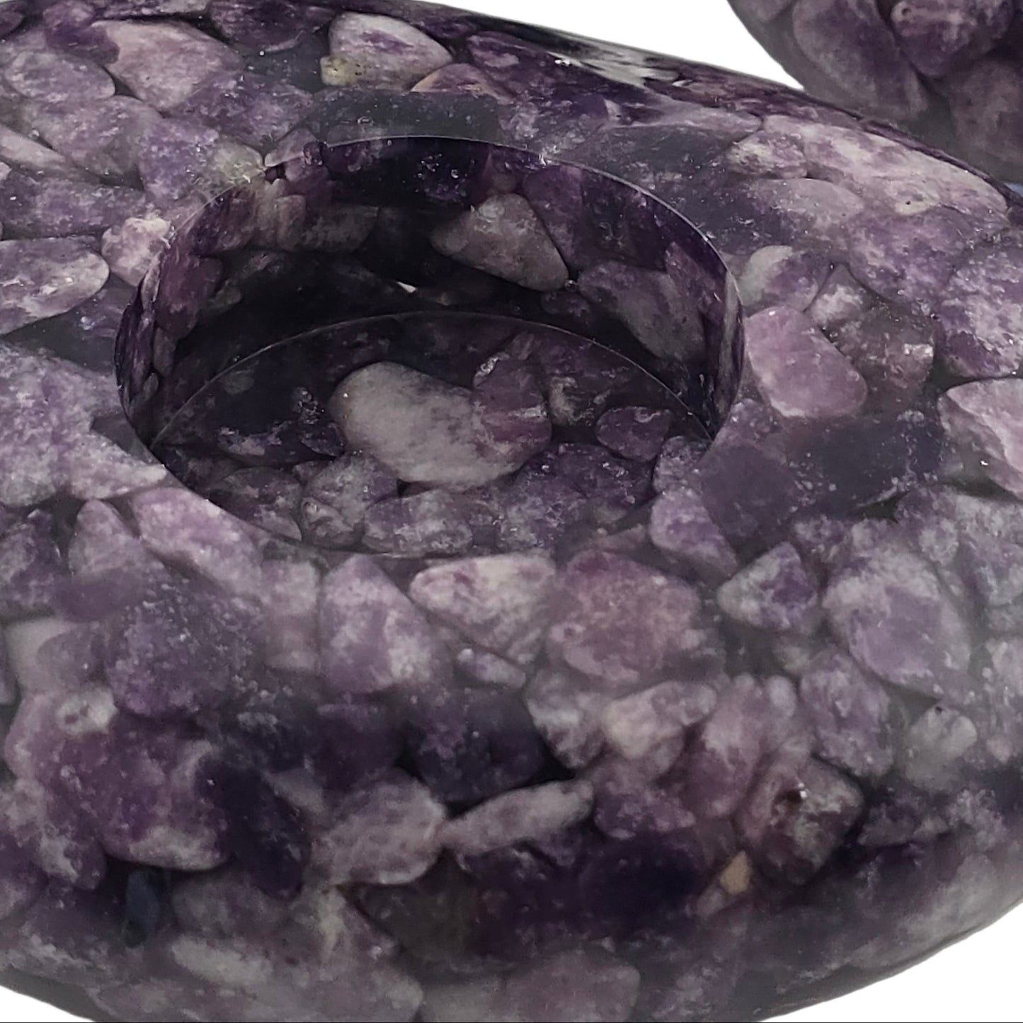 Modern Tea Light Holder Set - Lepidolite