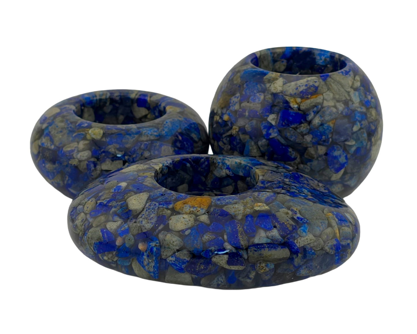 Modern Tea Light Holders - Lapis Lazuli