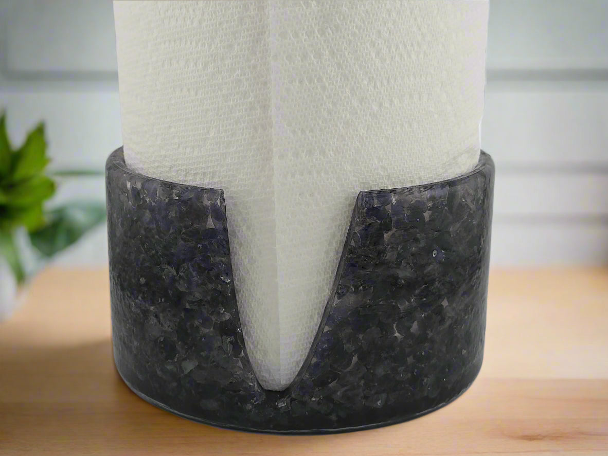 Iolite Paper Towel Holder on countertop