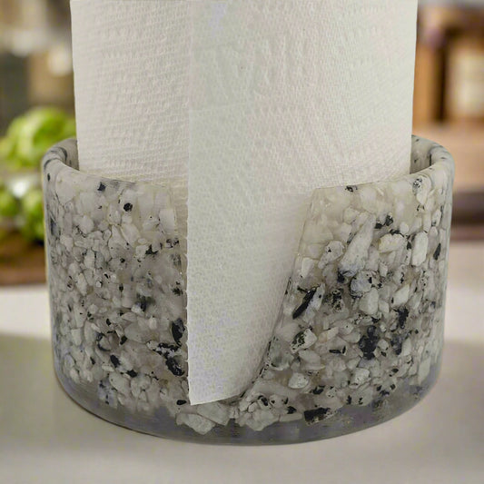 Large Paper Towel Holder - Rainbow Moonstone