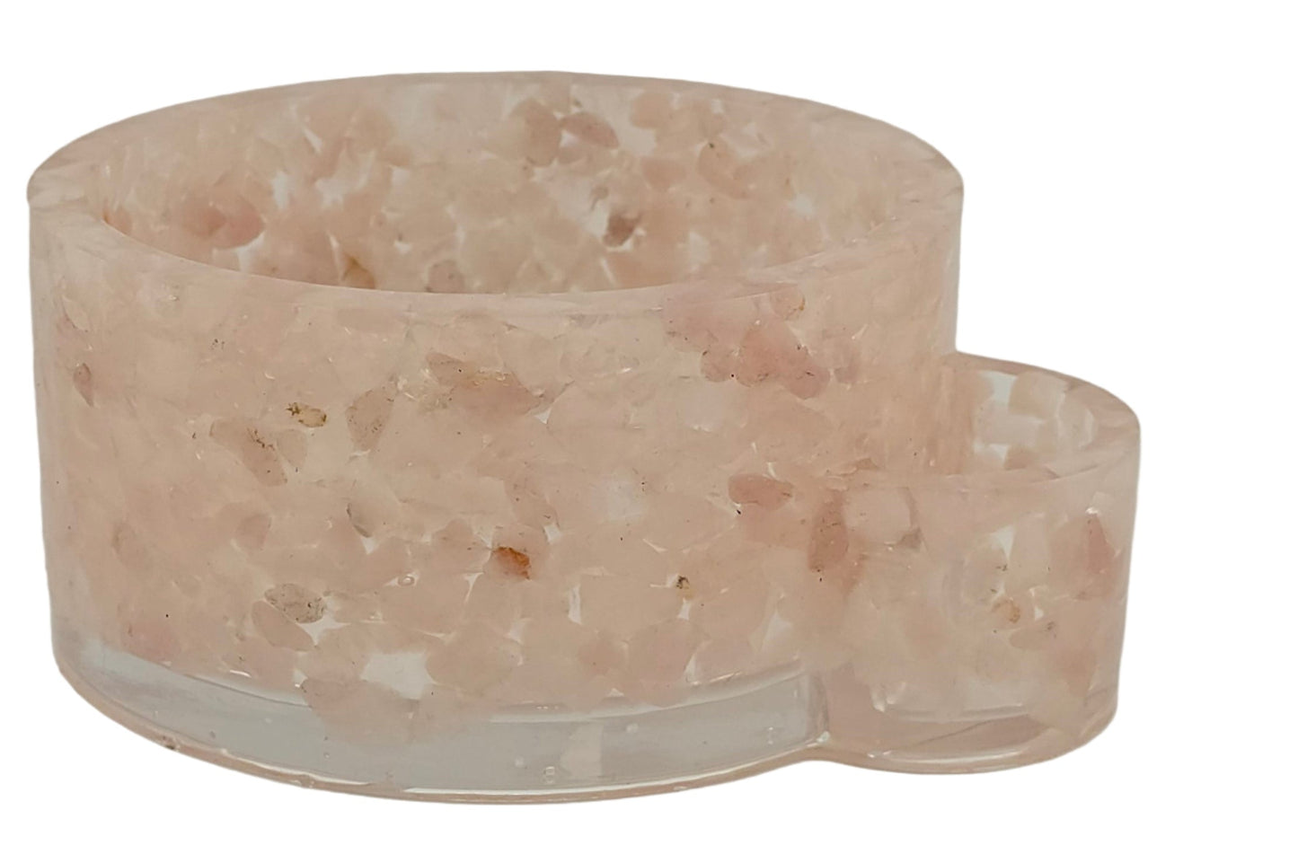 Rose Quartz candle holder