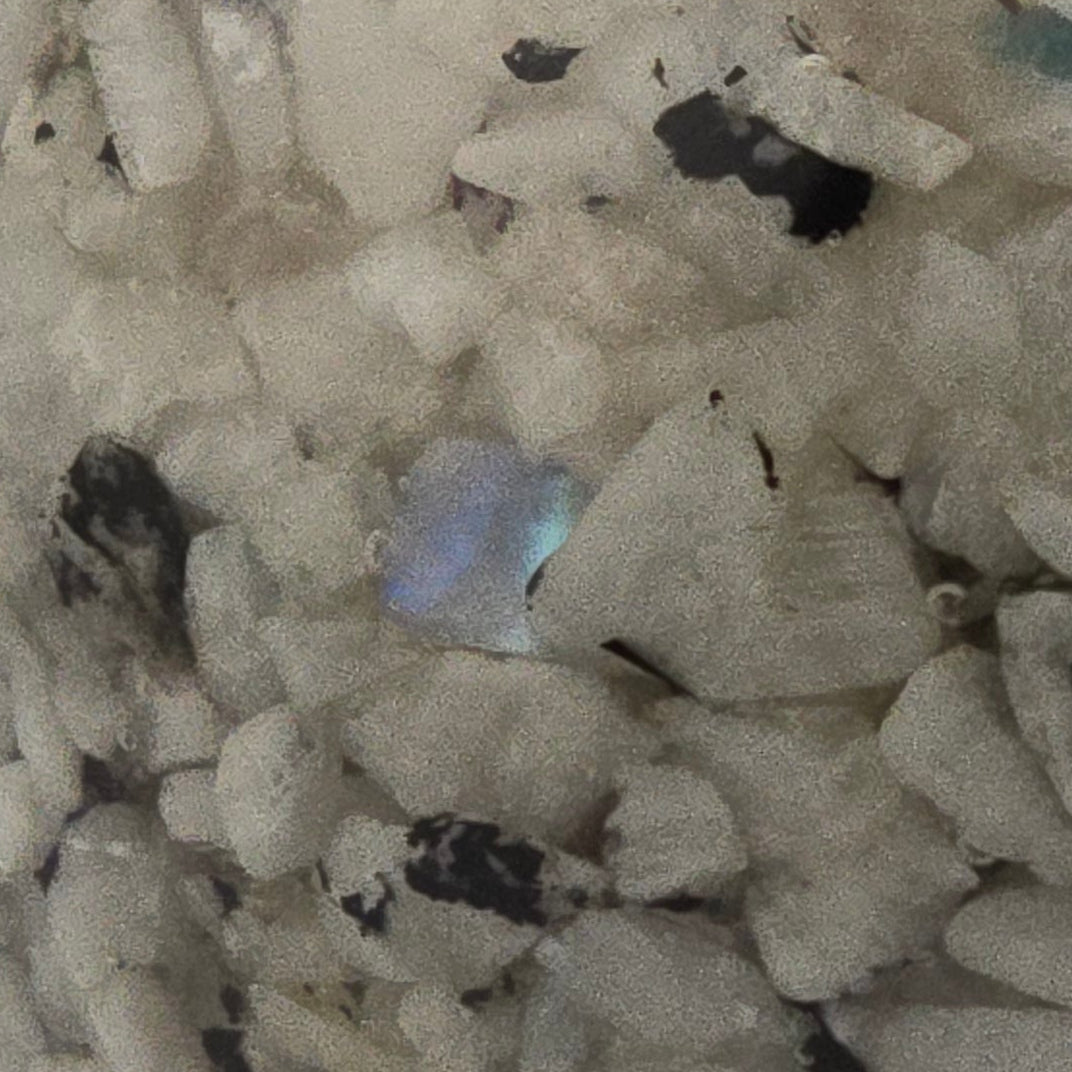 Moonstone Tea Light Holder showing Blue Adularescence