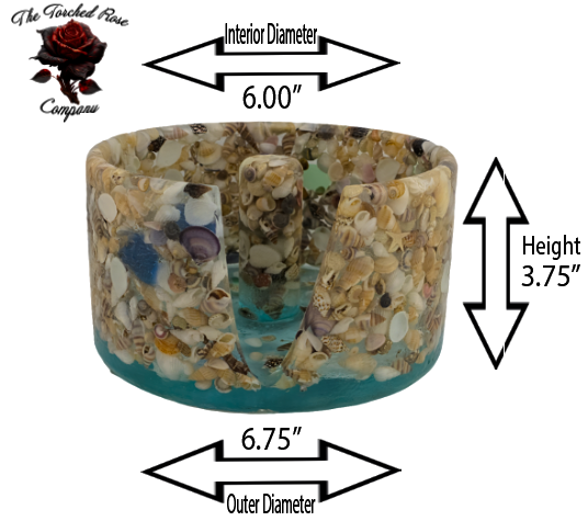 Large Paper Towel Holder - Seashell