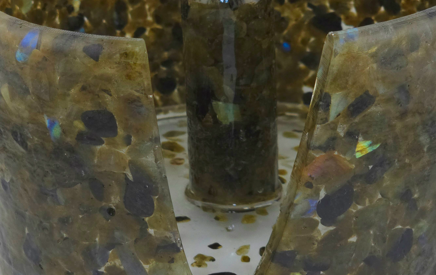 Large Paper Towel Holder - Labradorite