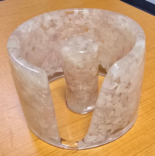 Paper Towel Holder - Rose Quartz
