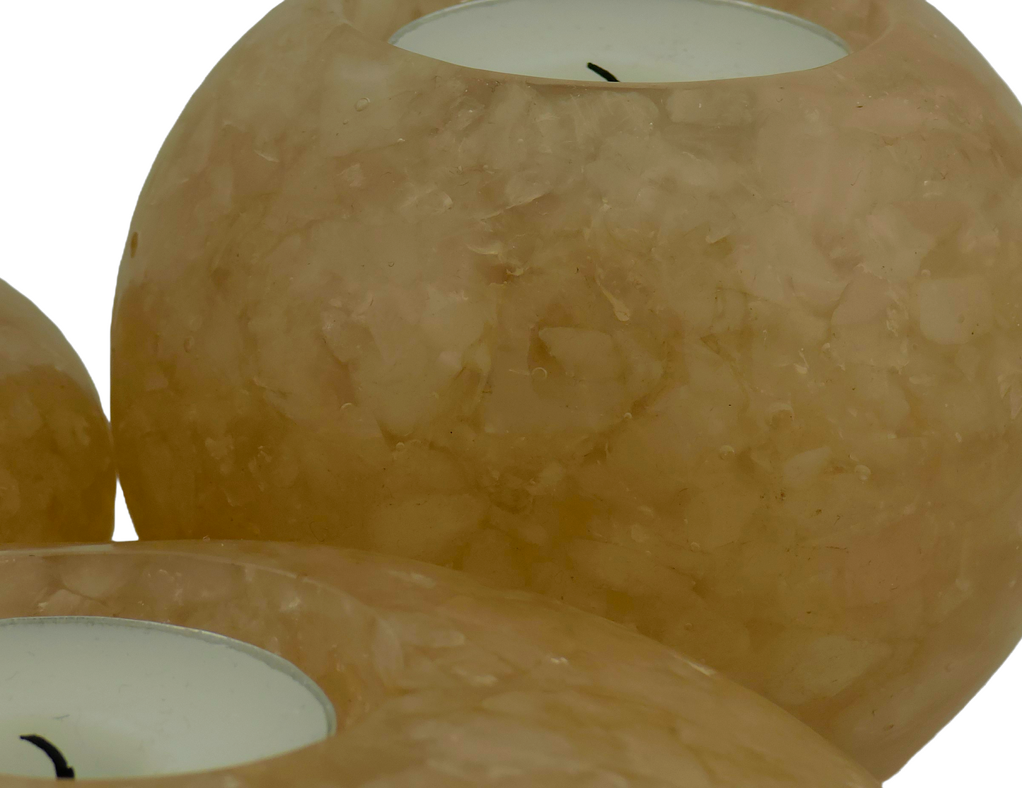 Modern Tea Light Holders - Rose Quartz
