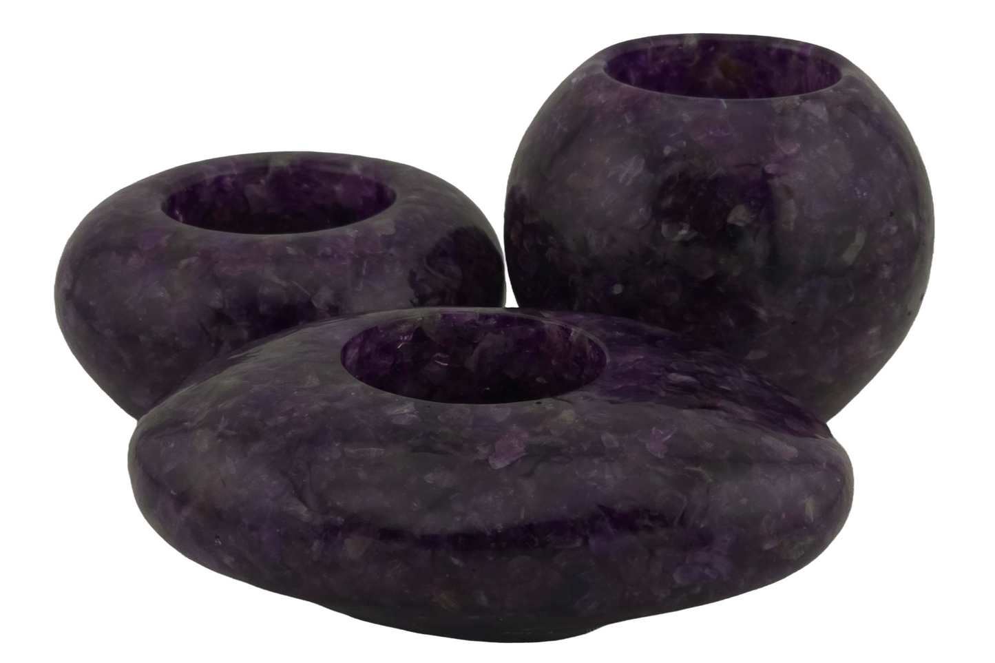 Modern Tea Light Set - Amethyst