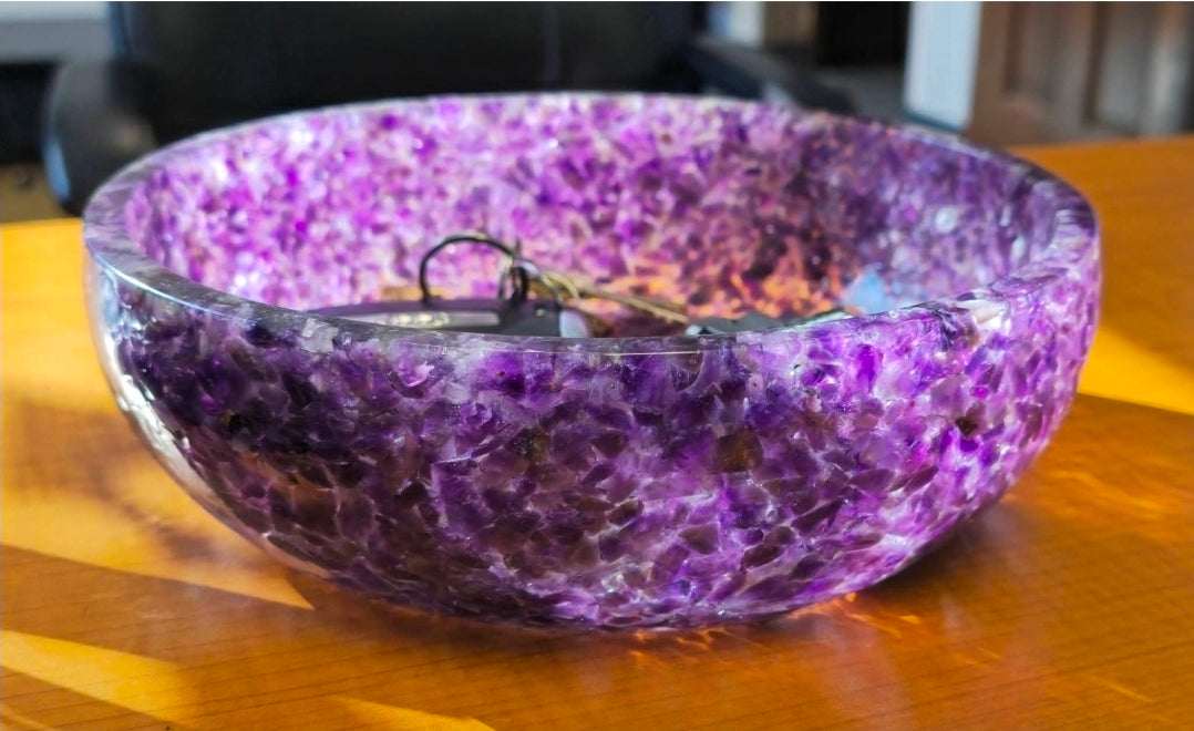 8" Decorative Bowl - Amethyst