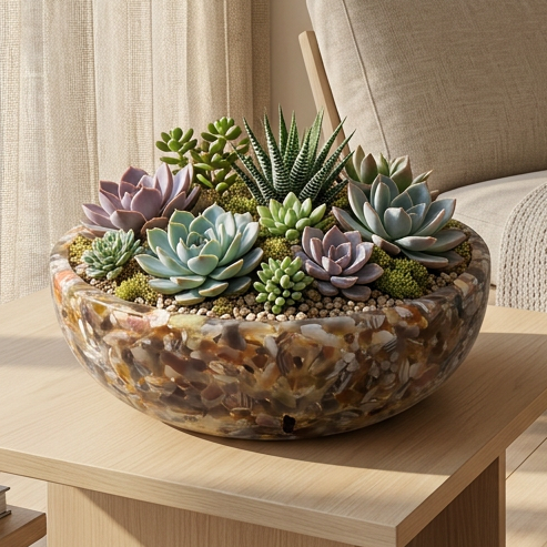 8" Decorative Bowl - Botswana Agate