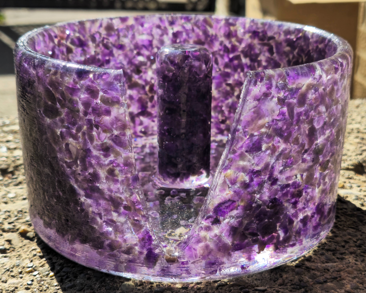 Large Paper Towel Holder - Amethyst