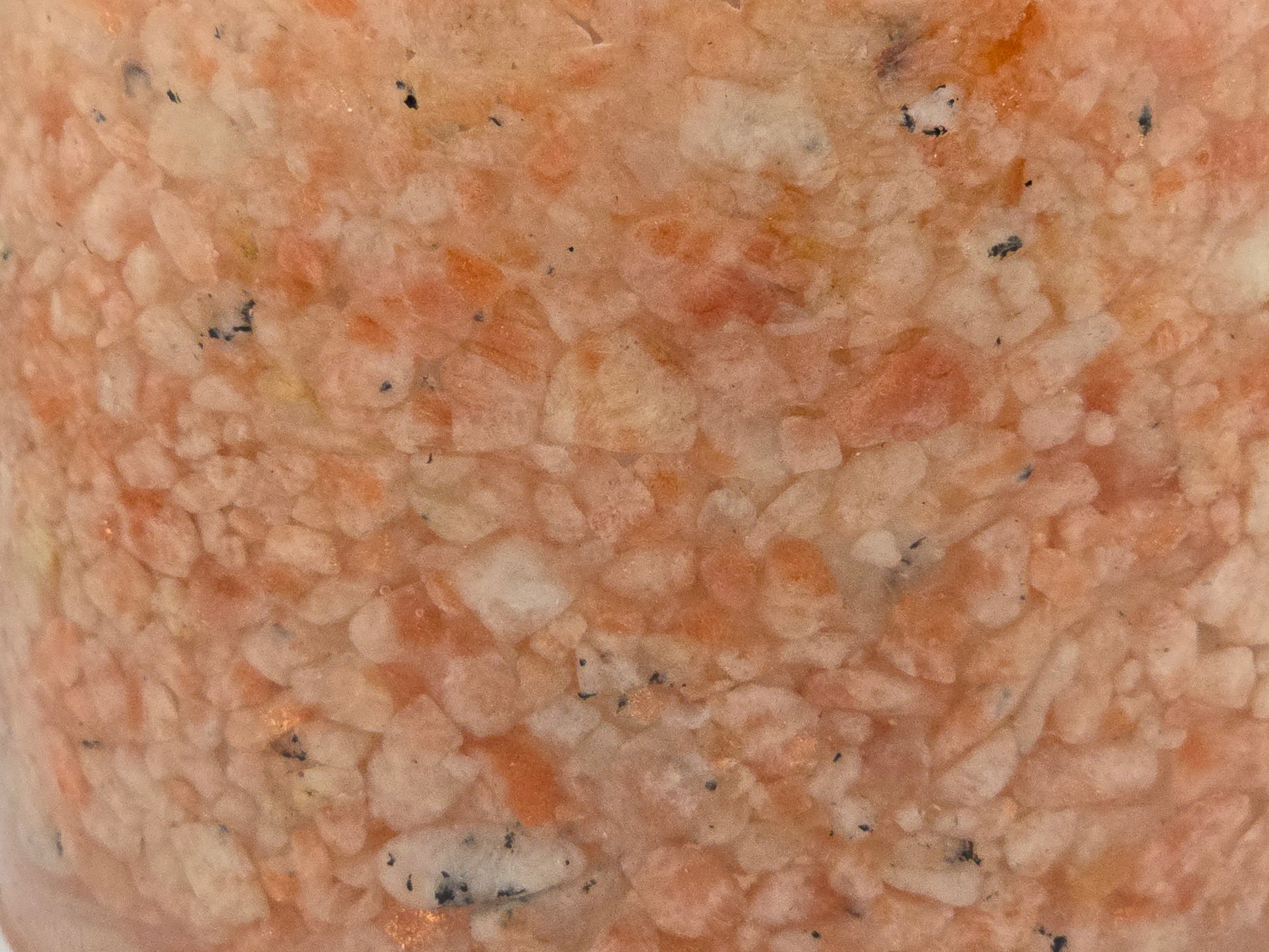 Sunstone 5.9" Planter, natural stone, epoxy resin, close up