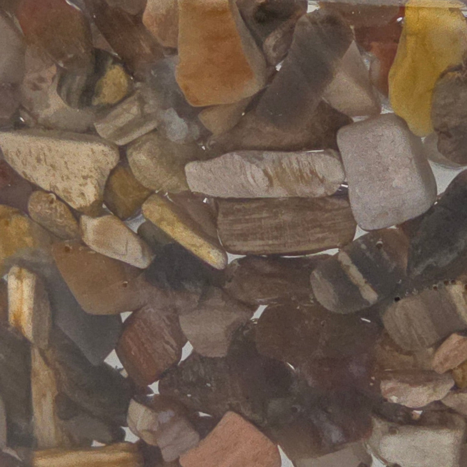 Petrified Wood Candleholder with Match Storage-up close