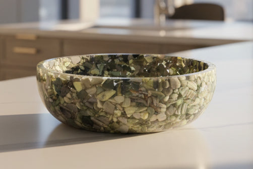 8" Decorative Bowl - Serpentine