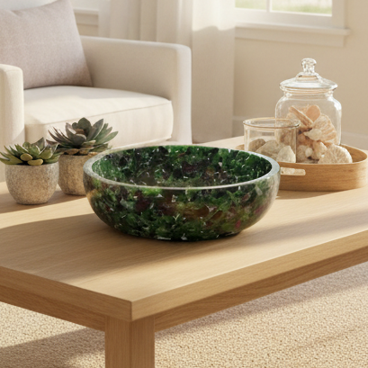 8" Decorative Bowl - Ruby Zoisite